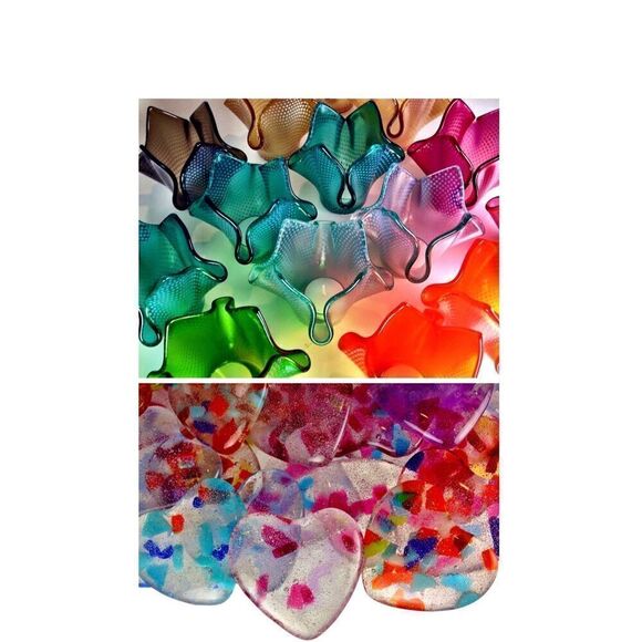 Tiffany Noel Glass Lampwork Floral Earrings - Picture 10 of 11